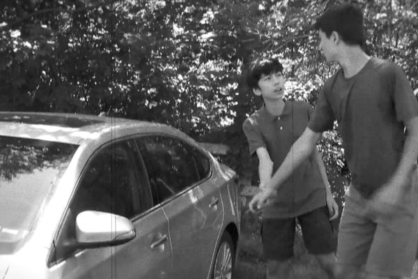 a teen stopping another from unlocking a car door because he is drunk
