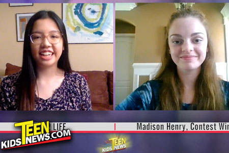 Teen Kids News Anchorwoman and Winner of the Drive2Life Contest